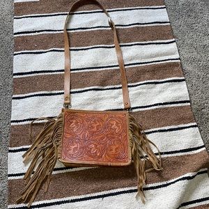 Small fringe purse